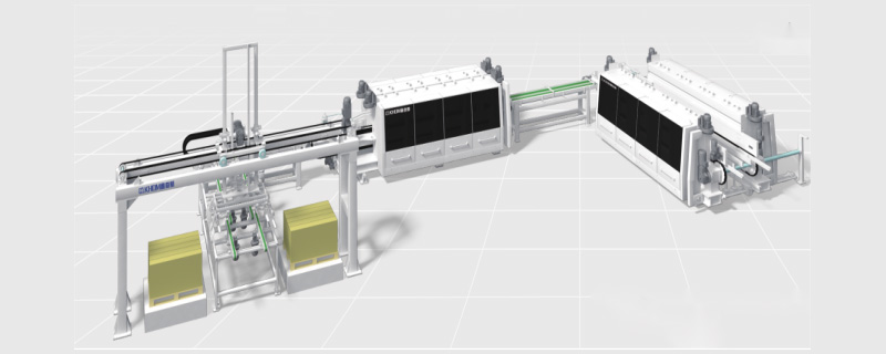 LAMINATE FLOOR SLOTTING LINE TIC TAC TOE AUTOMATIC FEEDING