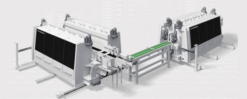 FLOOR DOUBLE-END MILLING GROOVE LINE