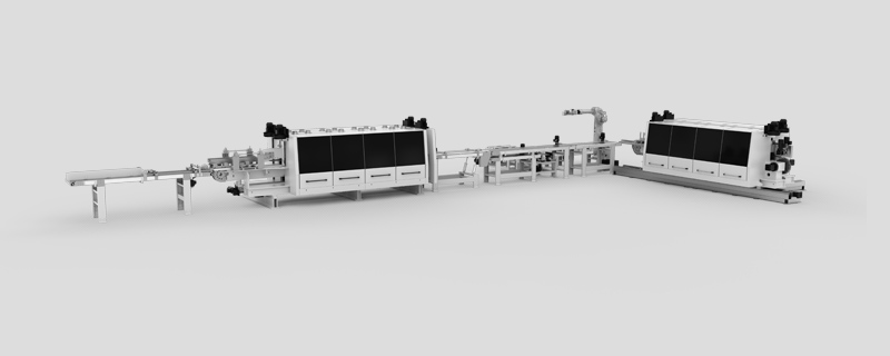 FISHBONE FLOORING SLOTTING LINE